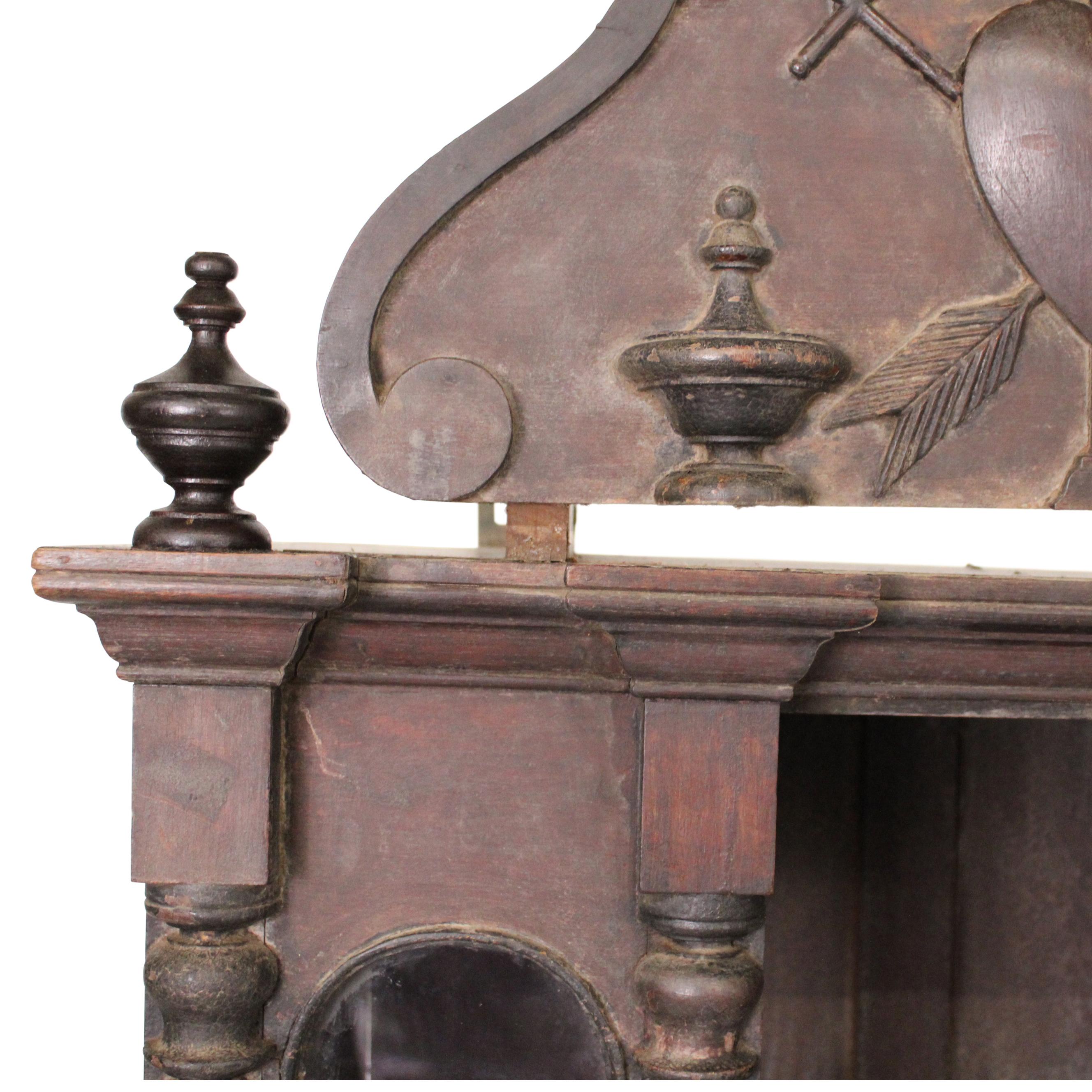 Indian 19th Century Indo - Portuguese Rosewood Altar For Sale