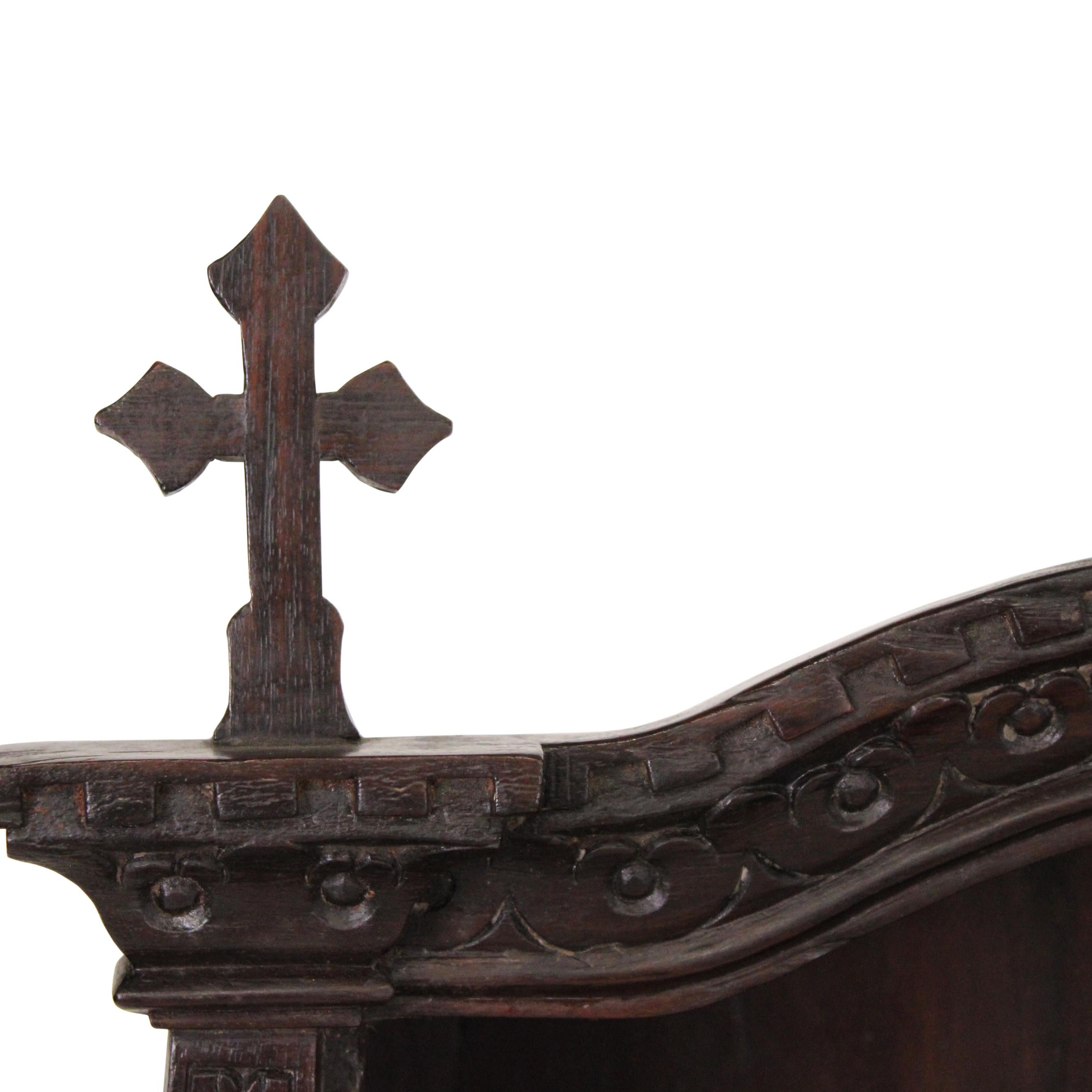 Hand-Carved 19th Century Indo - Portuguese Rosewood Altar For Sale