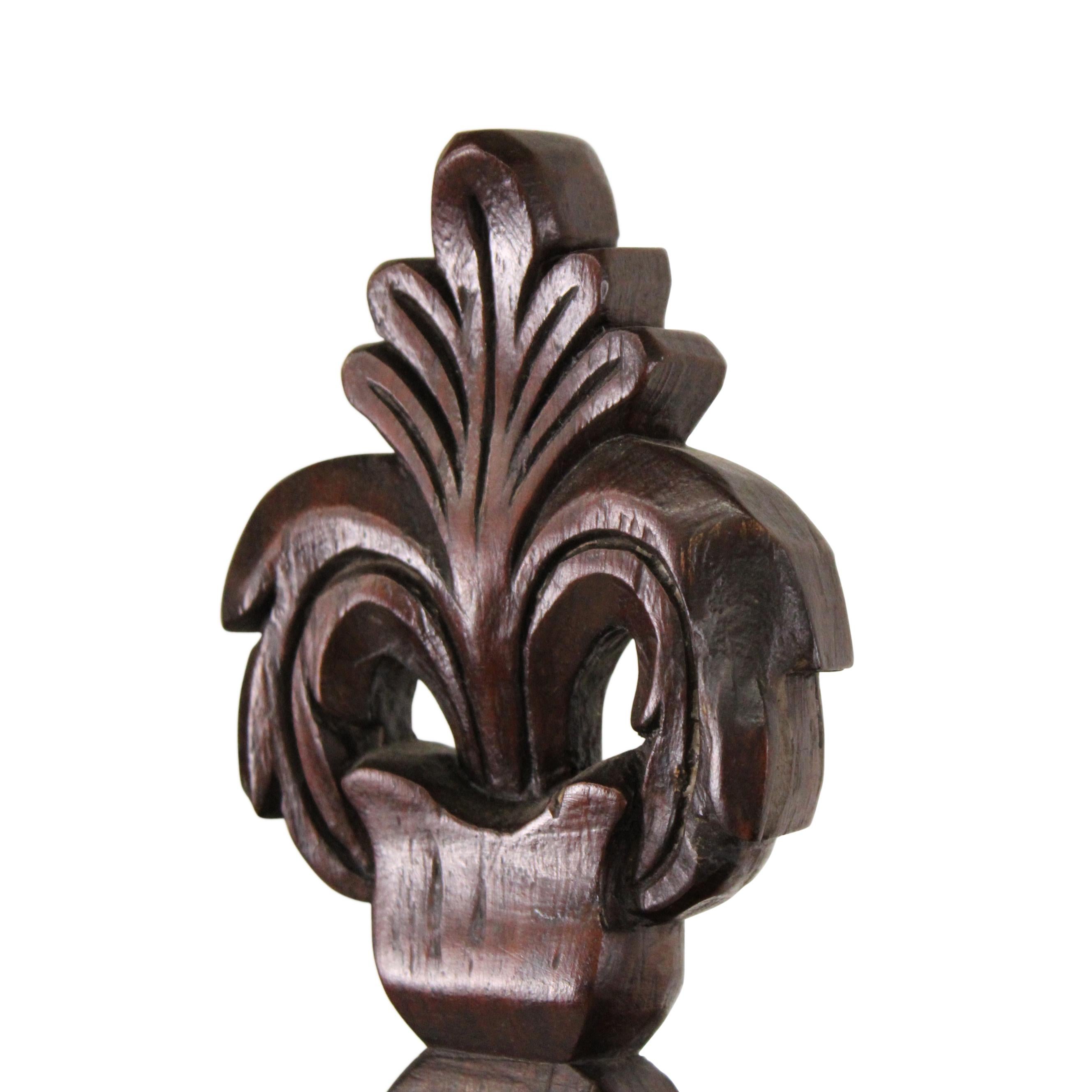 19th Century Indo - Portuguese Rosewood Altar In Fair Condition For Sale In West Hollywood, CA