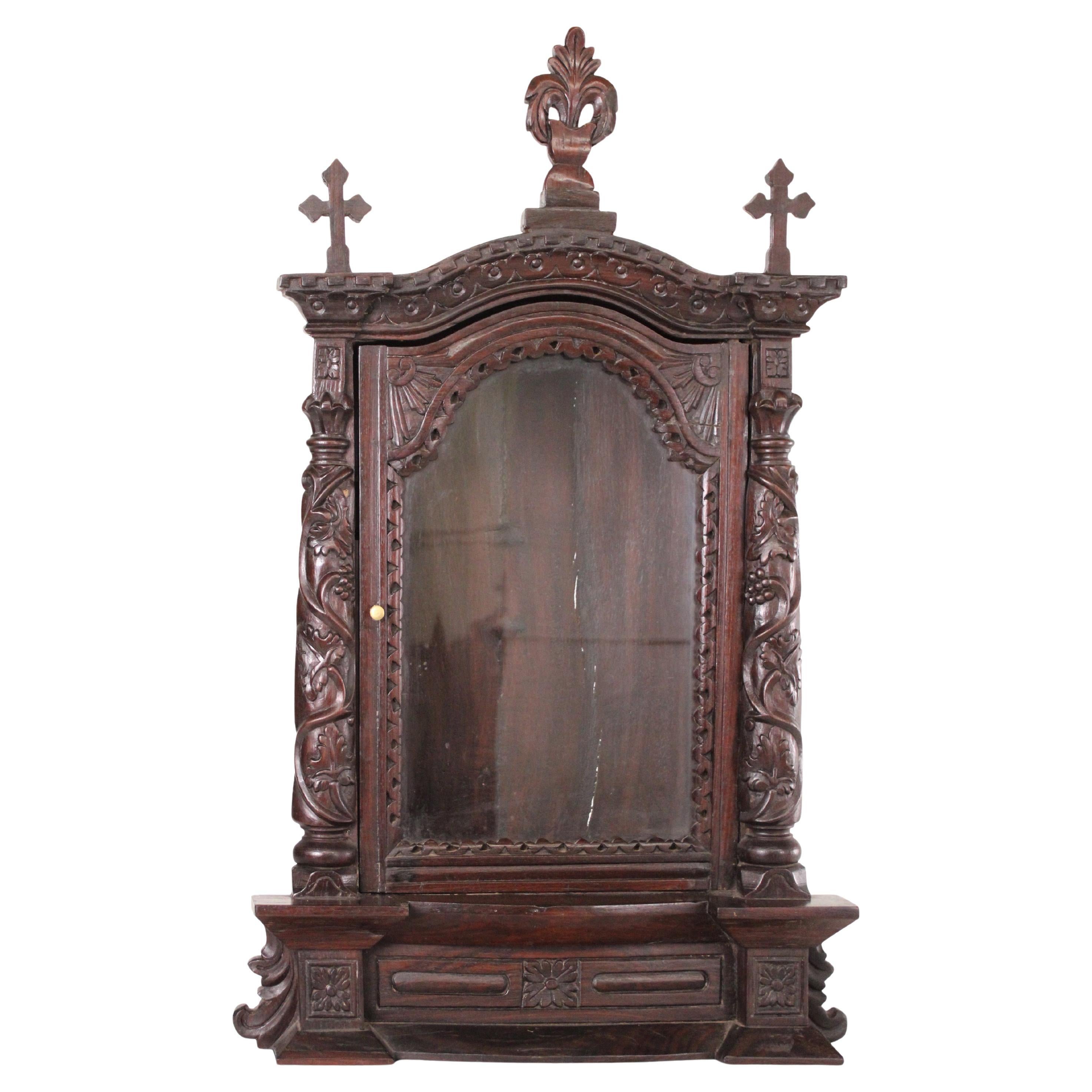 19th Century Indo - Portuguese Rosewood Altar