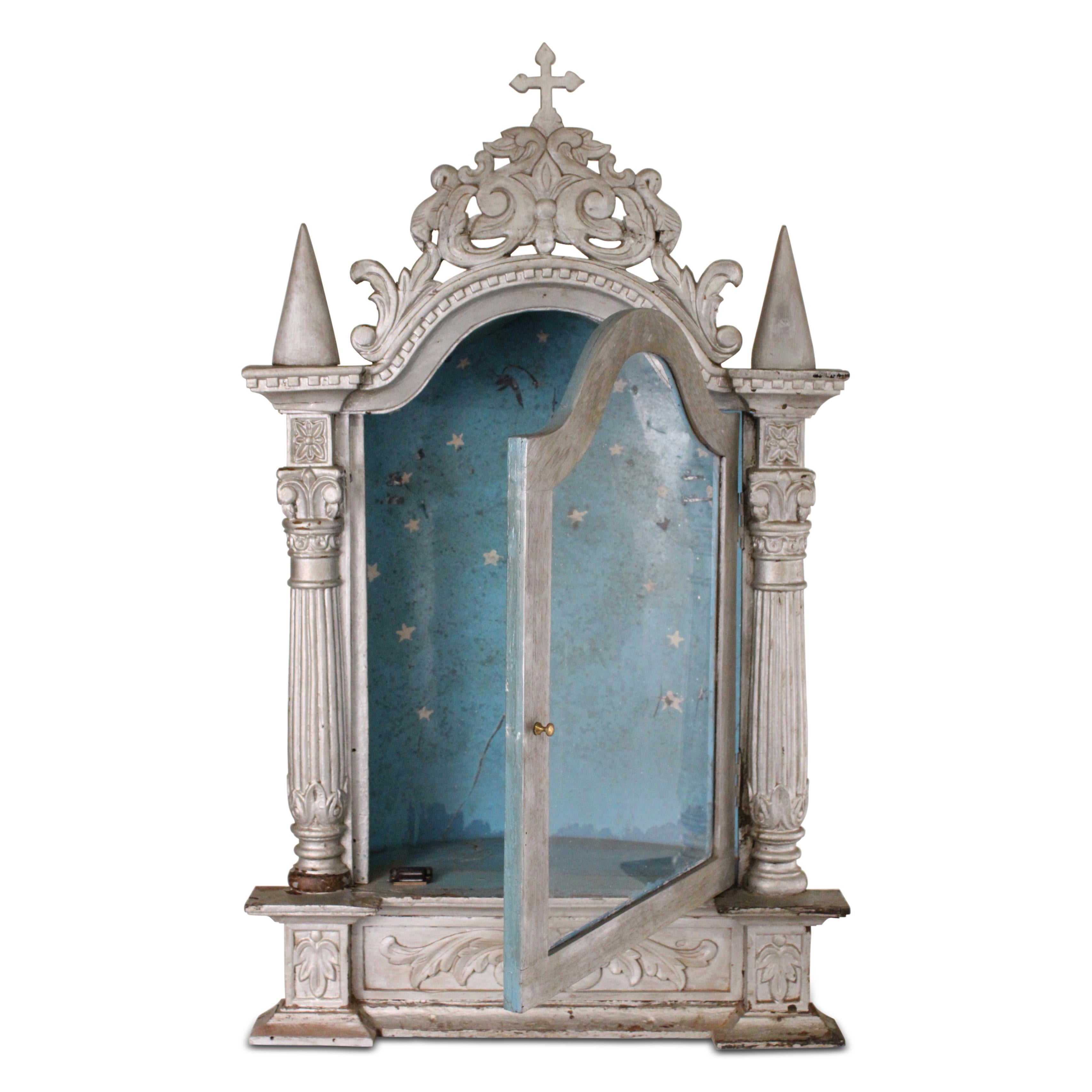Hand-Carved 19th Century Indo- Portuguese Rosewood Altar from Goa For Sale