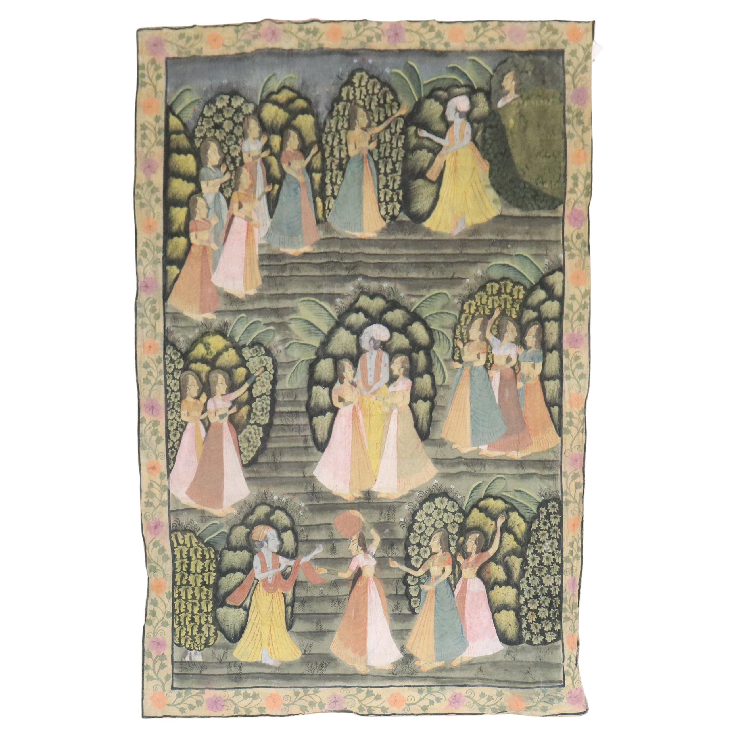 Indonesisches Batik-Textil des 19. Jahrhunderts