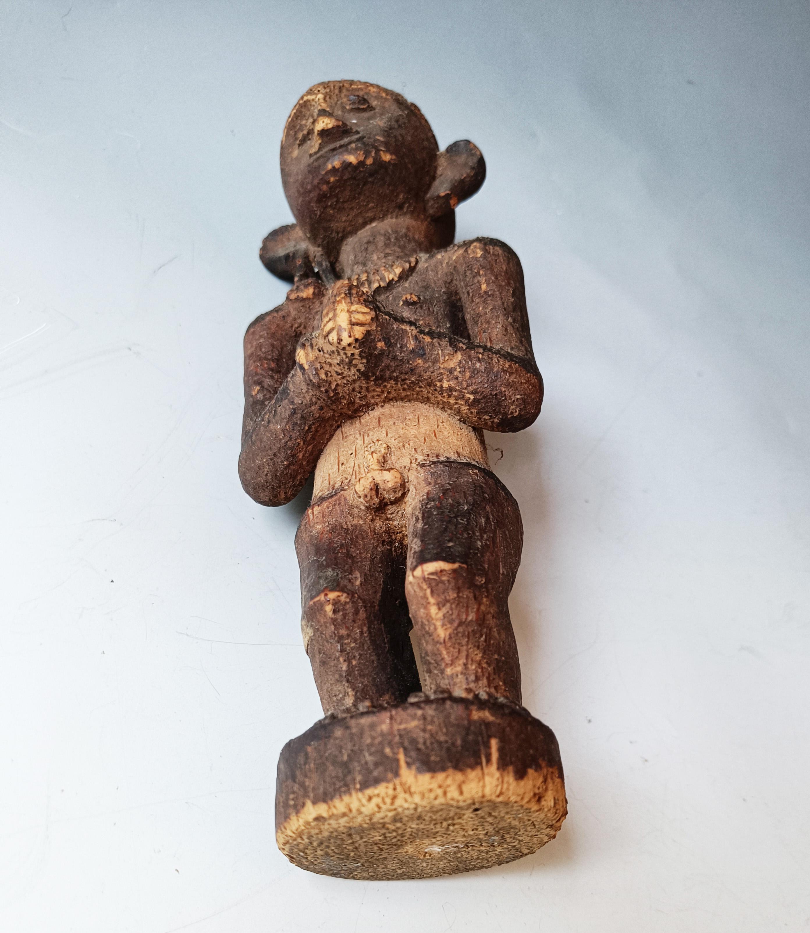 Tissage Figure d'ancêtre de Nias (Adu Zatua) indonésienne du 19e siècle - Tribal Art en vente
