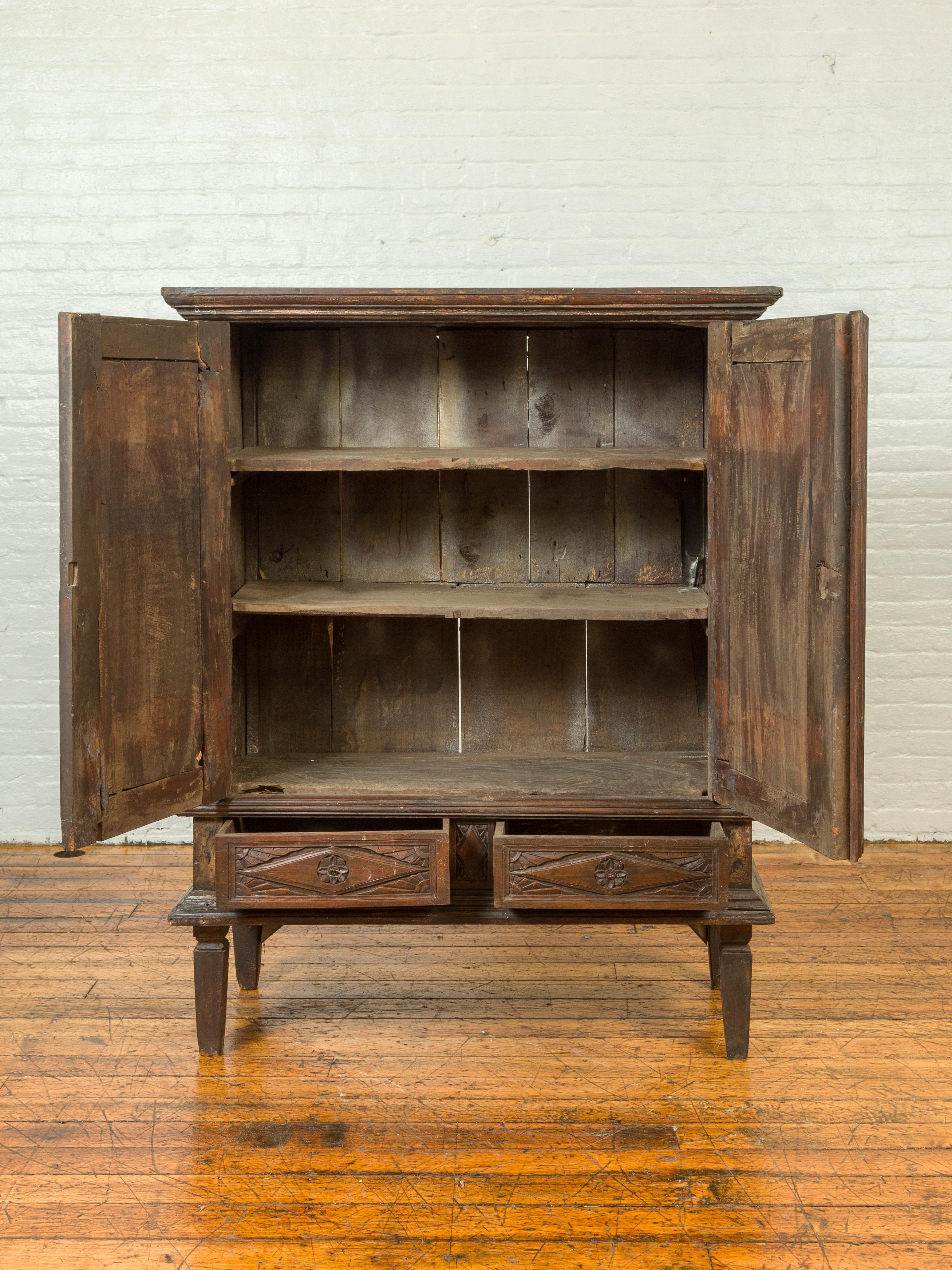 wooden cabinet with drawers