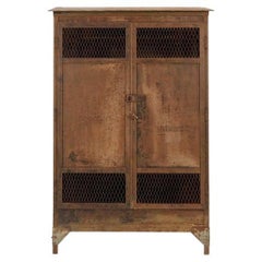 19th Century Industrial Factory Wardrobe with Beautiful Patina