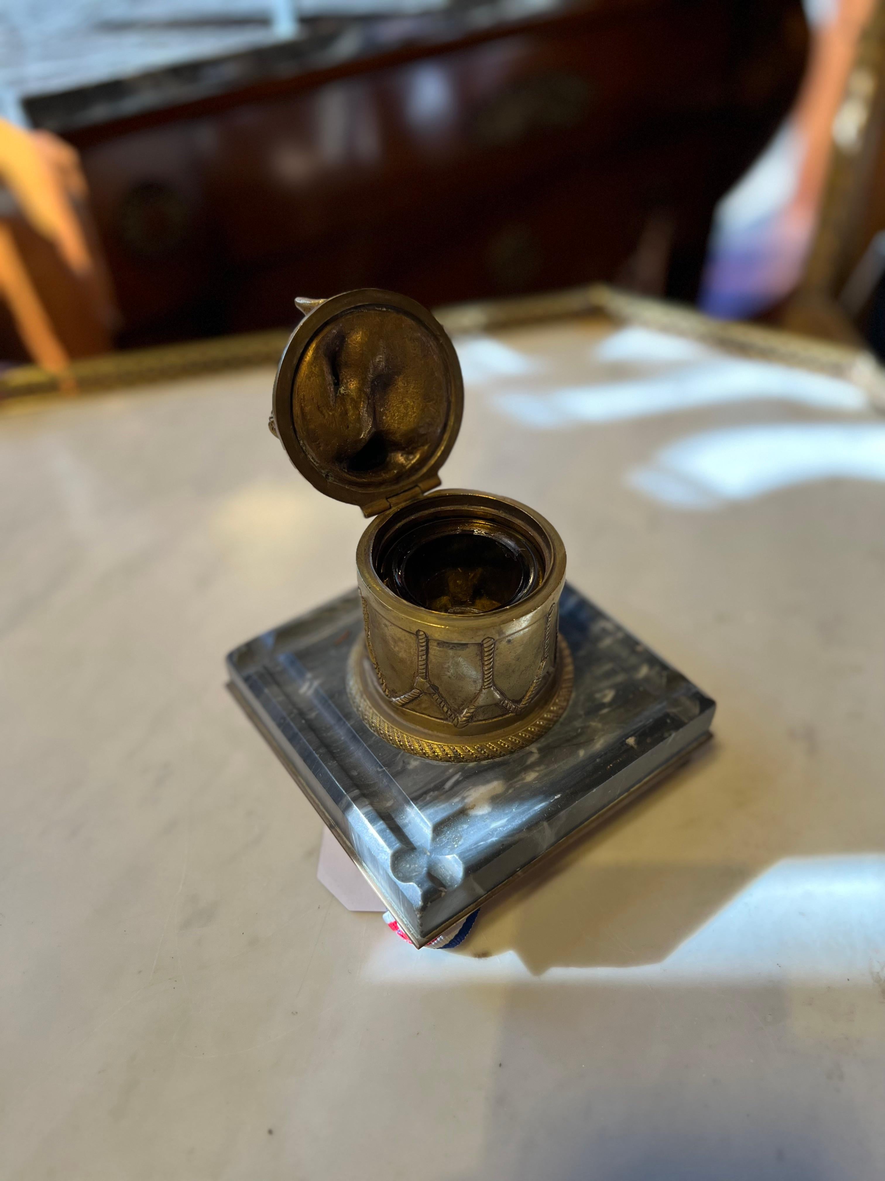 French 19th Century Inkwell 