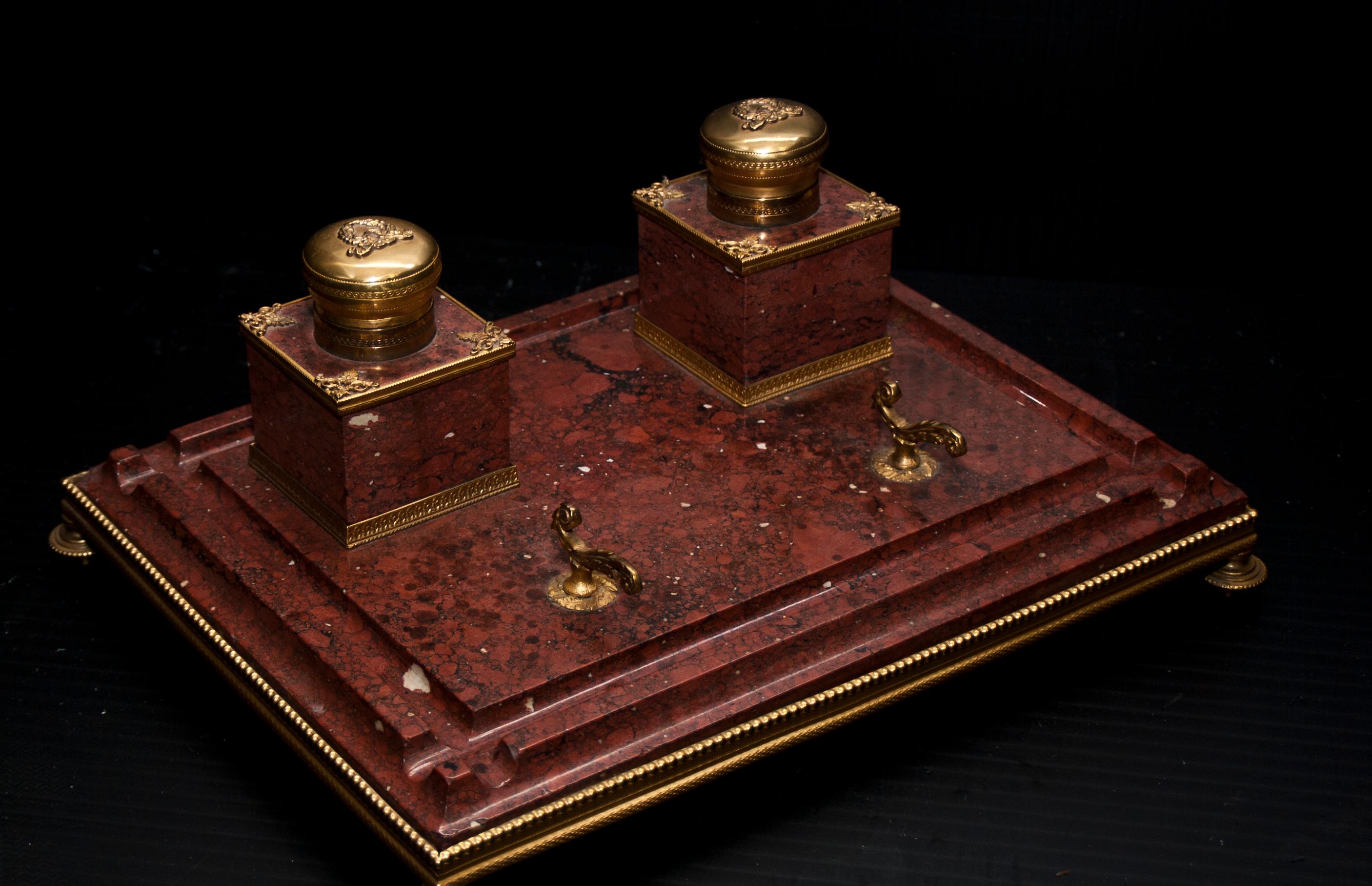 European 19th Century Inkwell, Louis Philippe Period For Sale