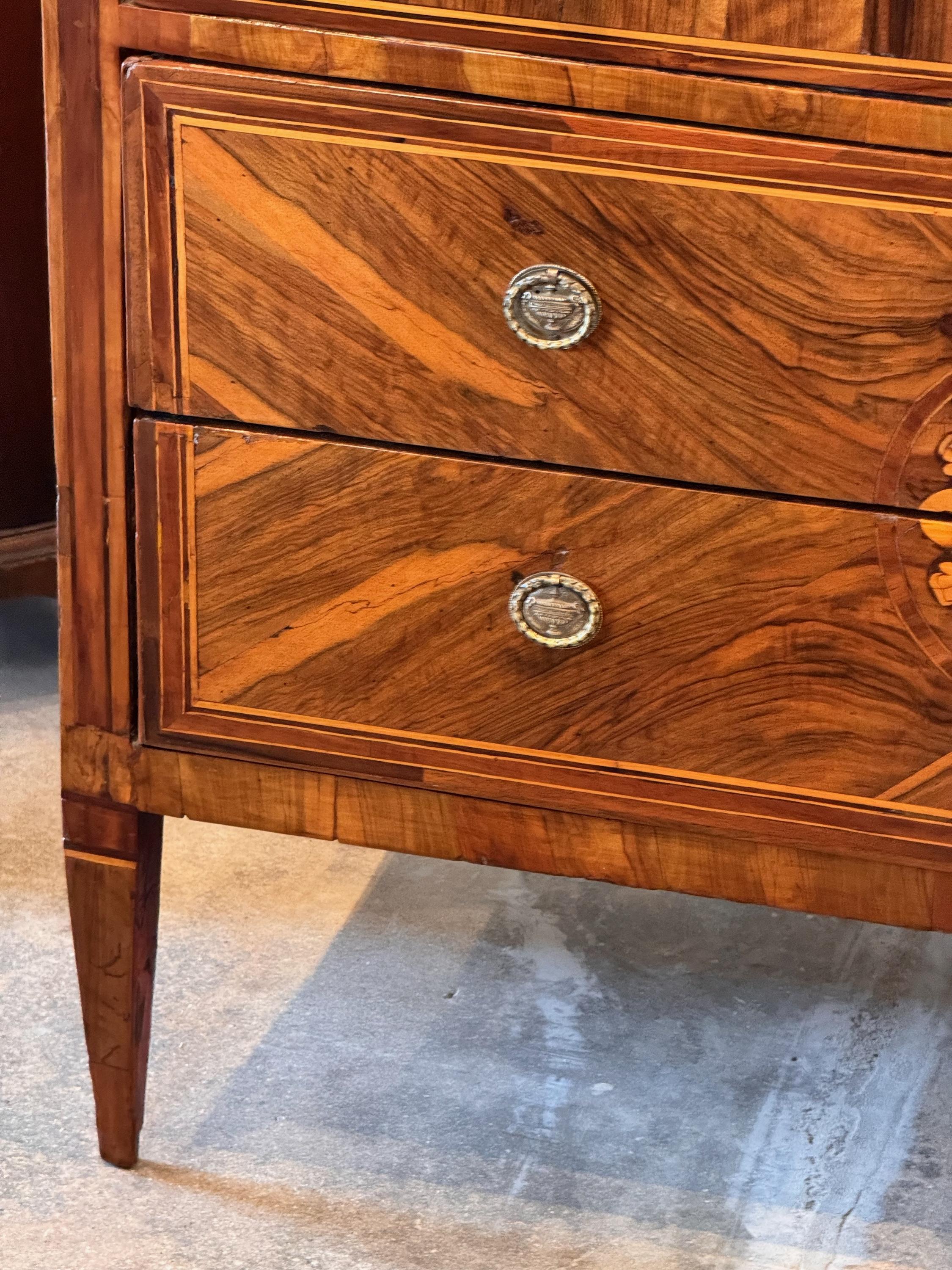 19th Century Inlaid Commode In Good Condition For Sale In Charlottesville, VA