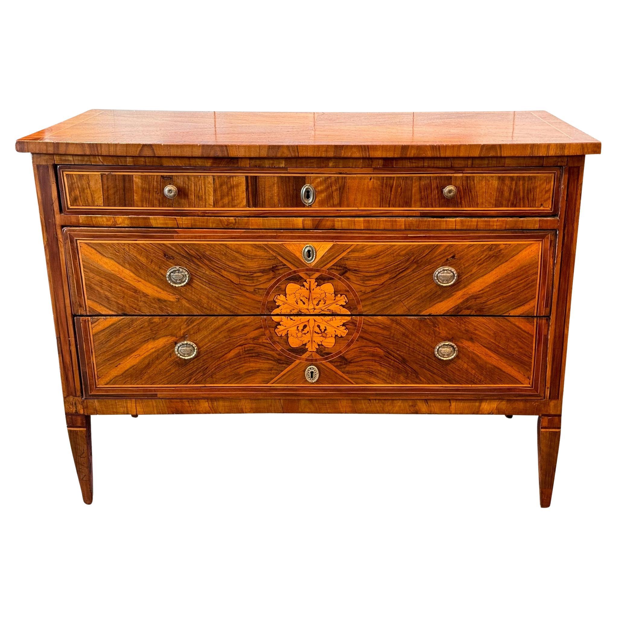 19th Century Inlaid Commode For Sale
