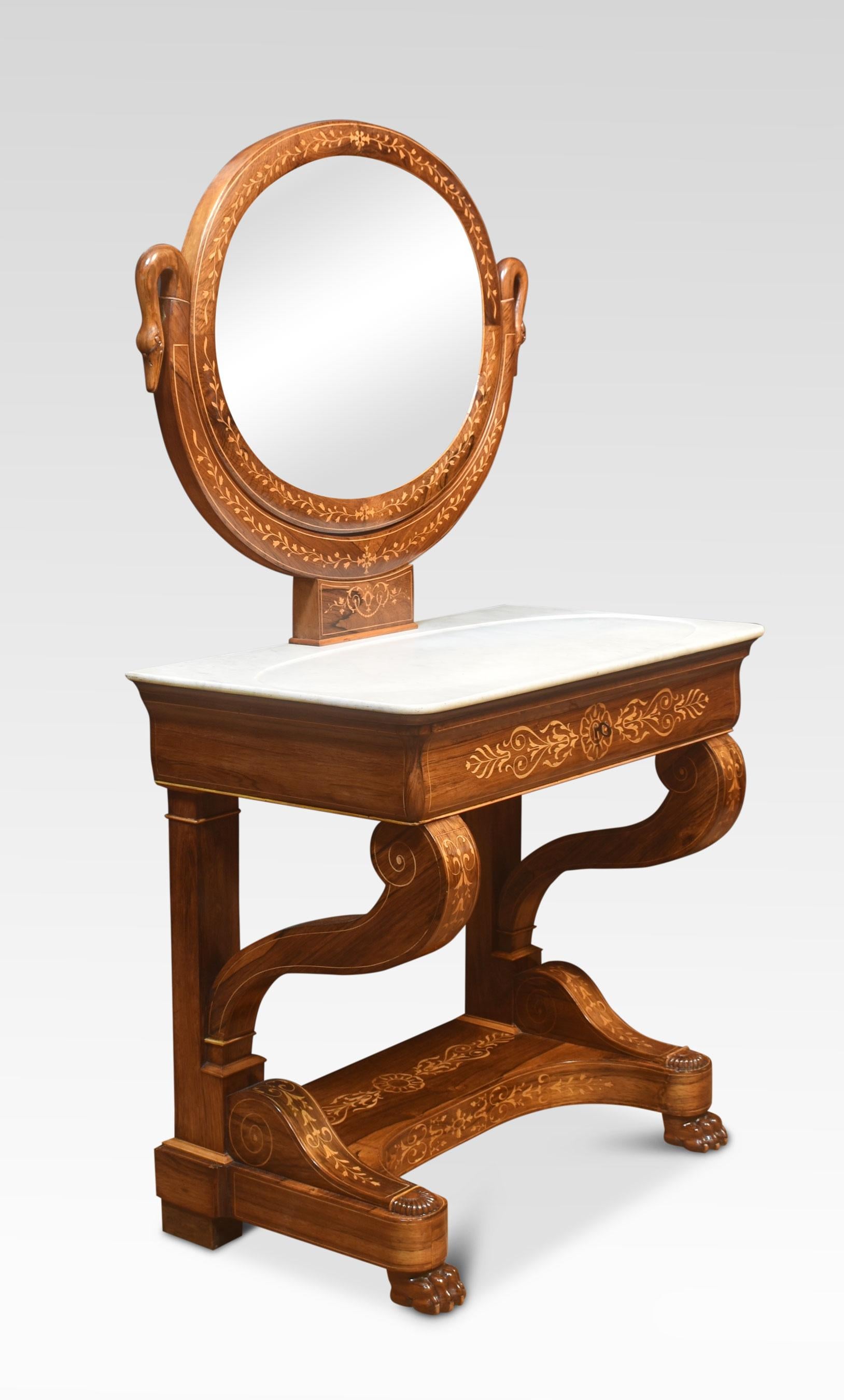 19th Century, Inlaid Dressing Table In Good Condition For Sale In Cheshire, GB