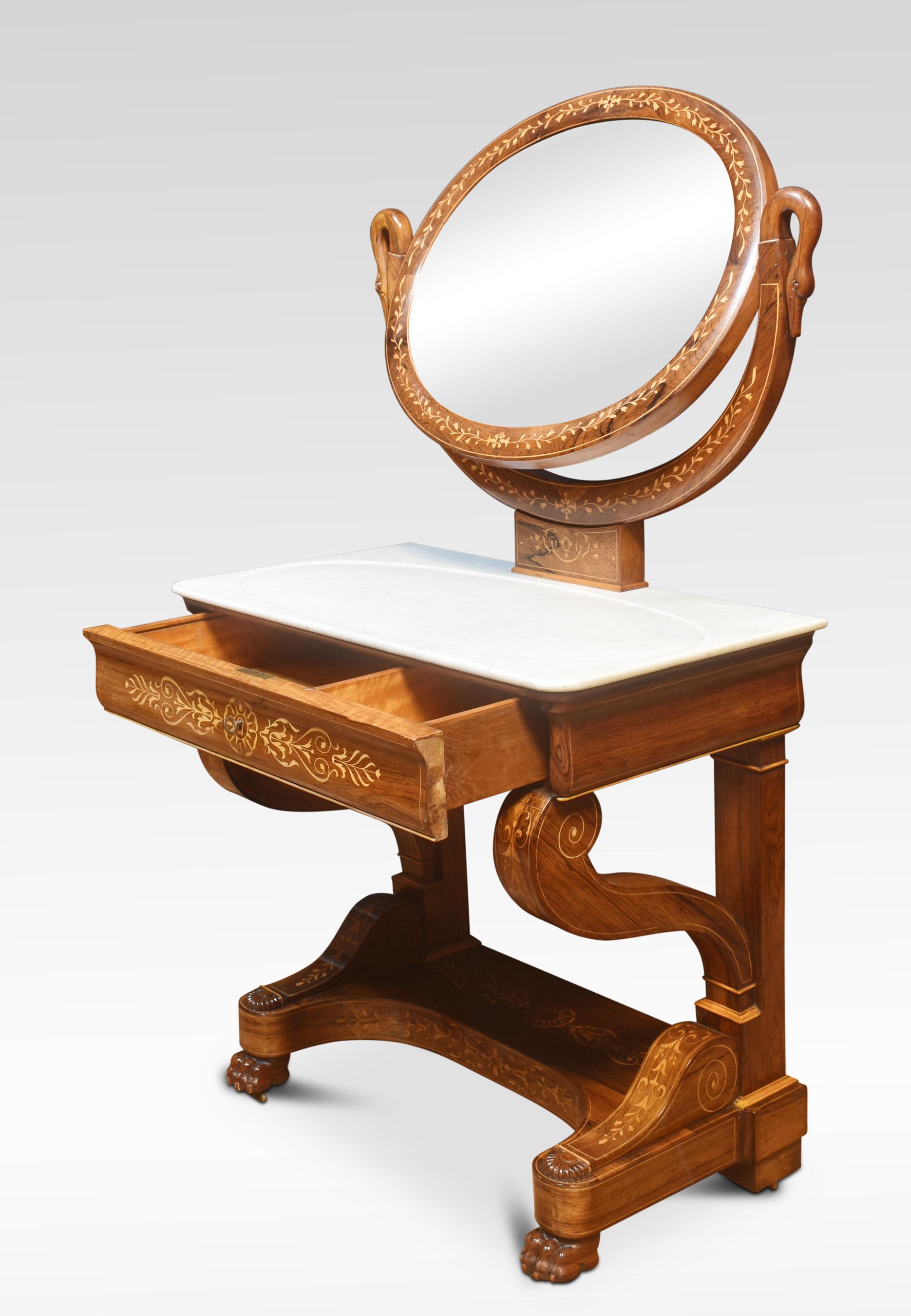 19th Century, Inlaid Dressing Table For Sale 2