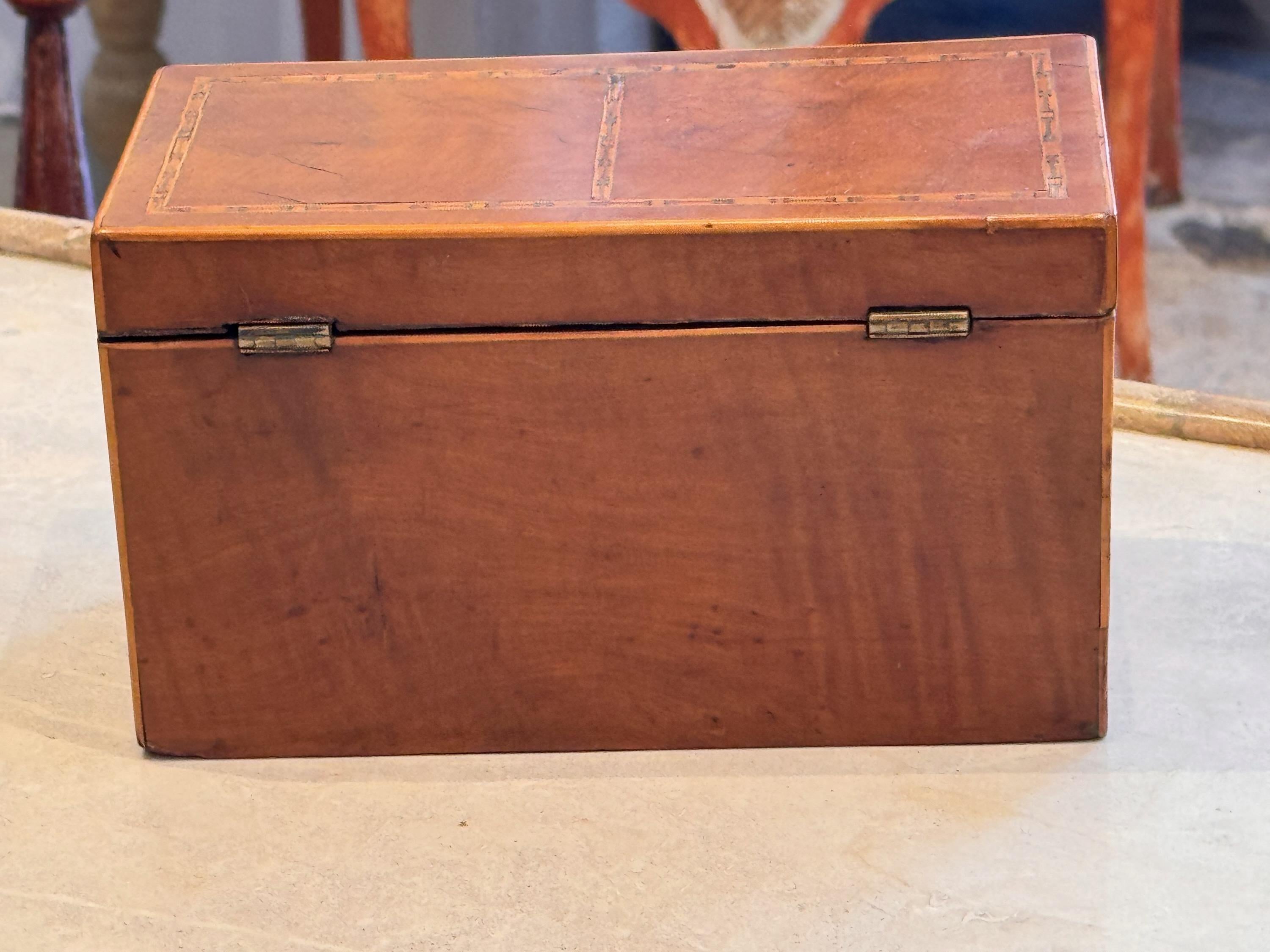 19th Century Inlaid English Tea Caddy 3