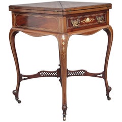 Antique 19th Century Inlaid Envelope Table