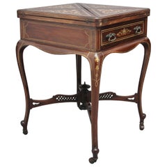 Antique 19th Century Inlaid Envelope Table