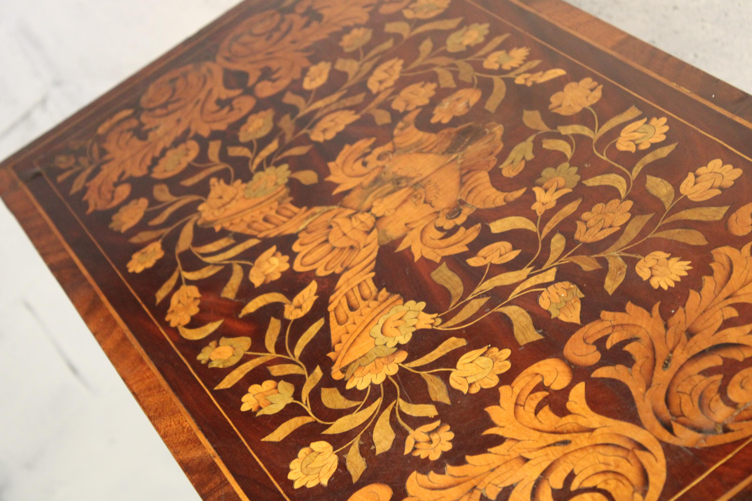 19th Century Inlaid Game Table Netherlands about 1830s 4