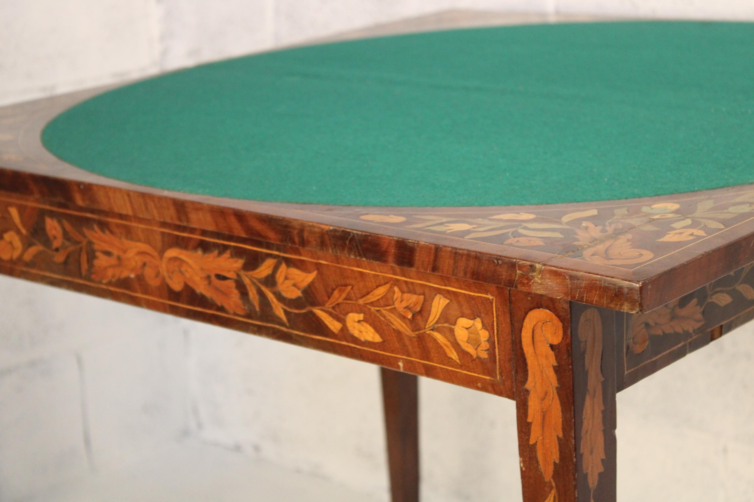 19th Century Inlaid Game Table Netherlands about 1830s 7