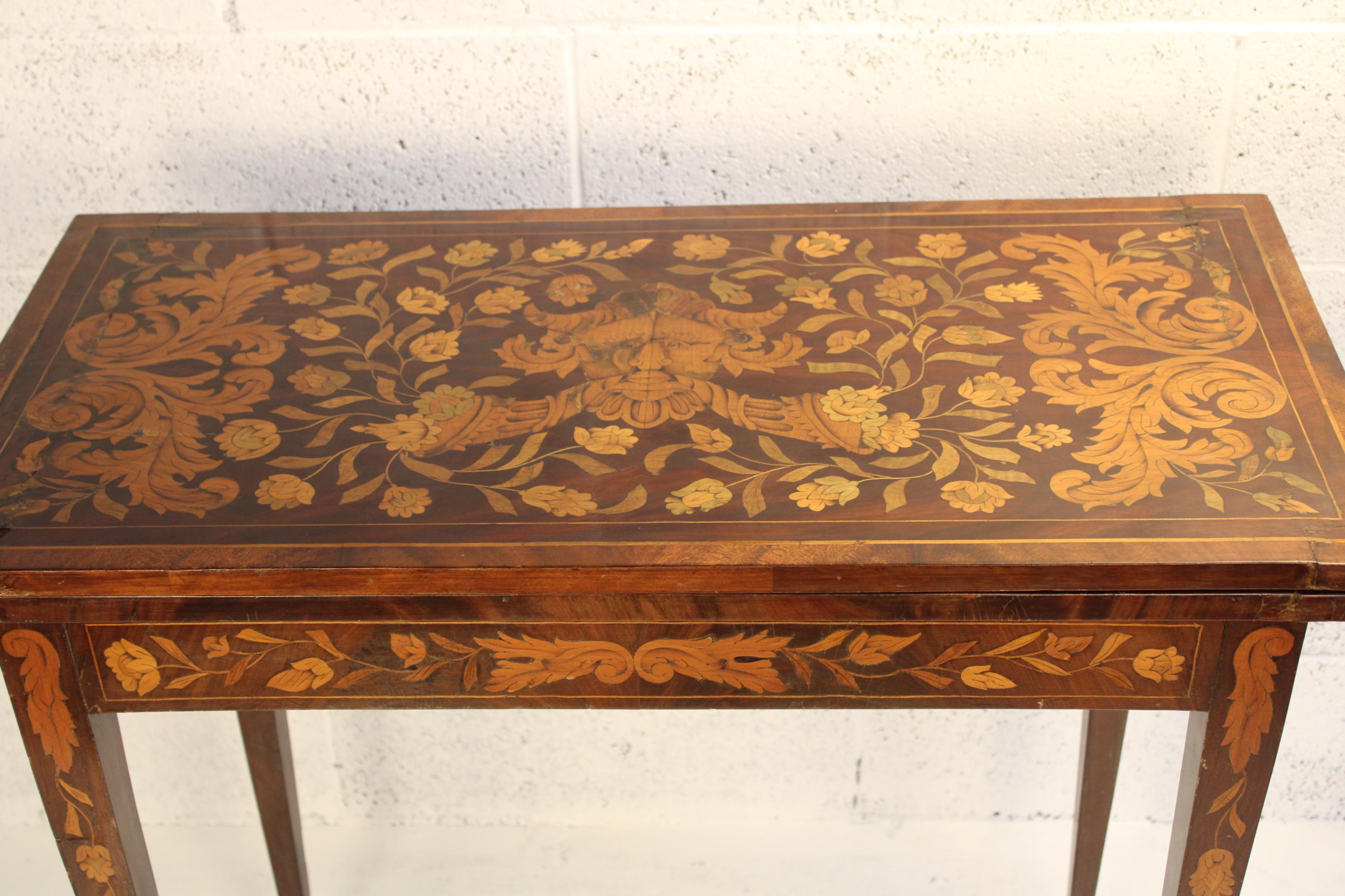 19th Century Inlaid Game Table Netherlands about 1830s In Good Condition In Torino, IT