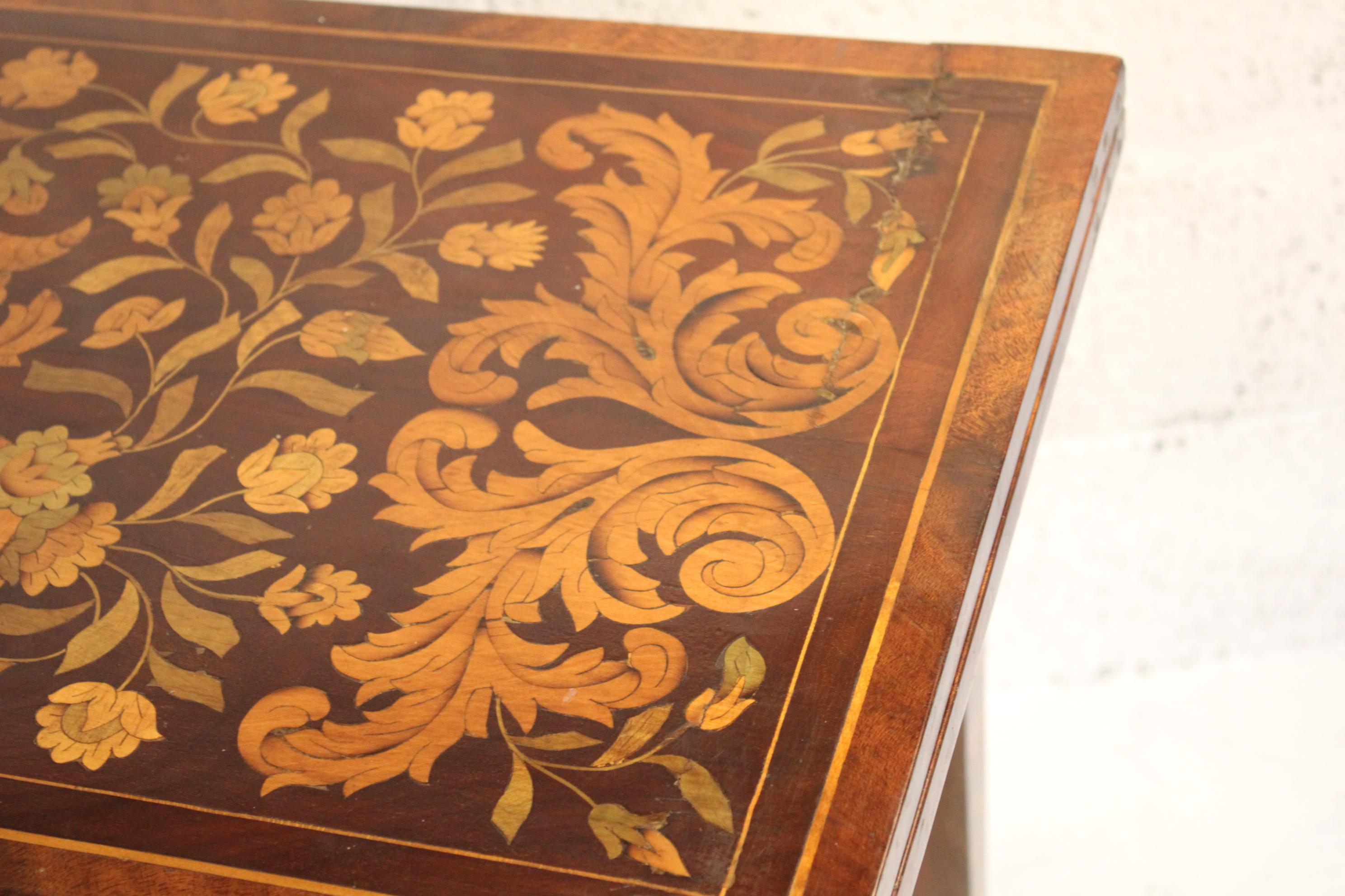 19th Century Inlaid Game Table Netherlands about 1830s 2