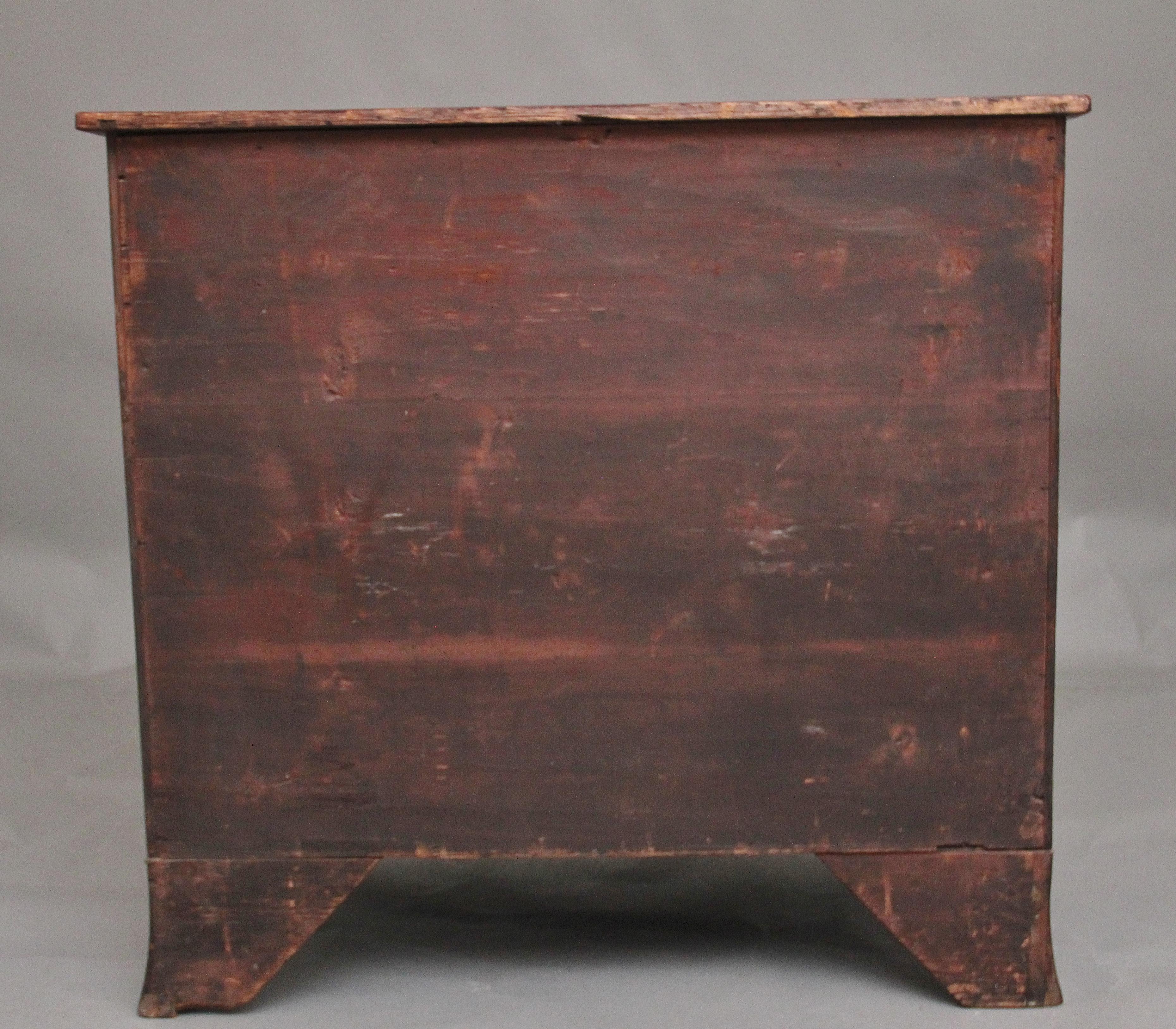 Mahogany 19th Century inlaid mahogany bowfront chest of drawers