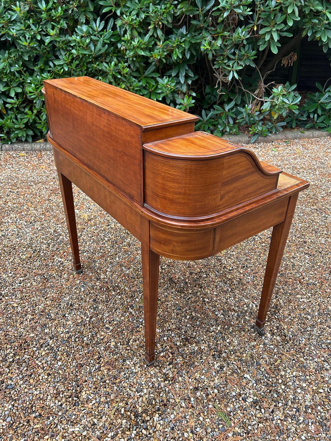 19th Century Inlaid Mahogany Carlton House Desk 6