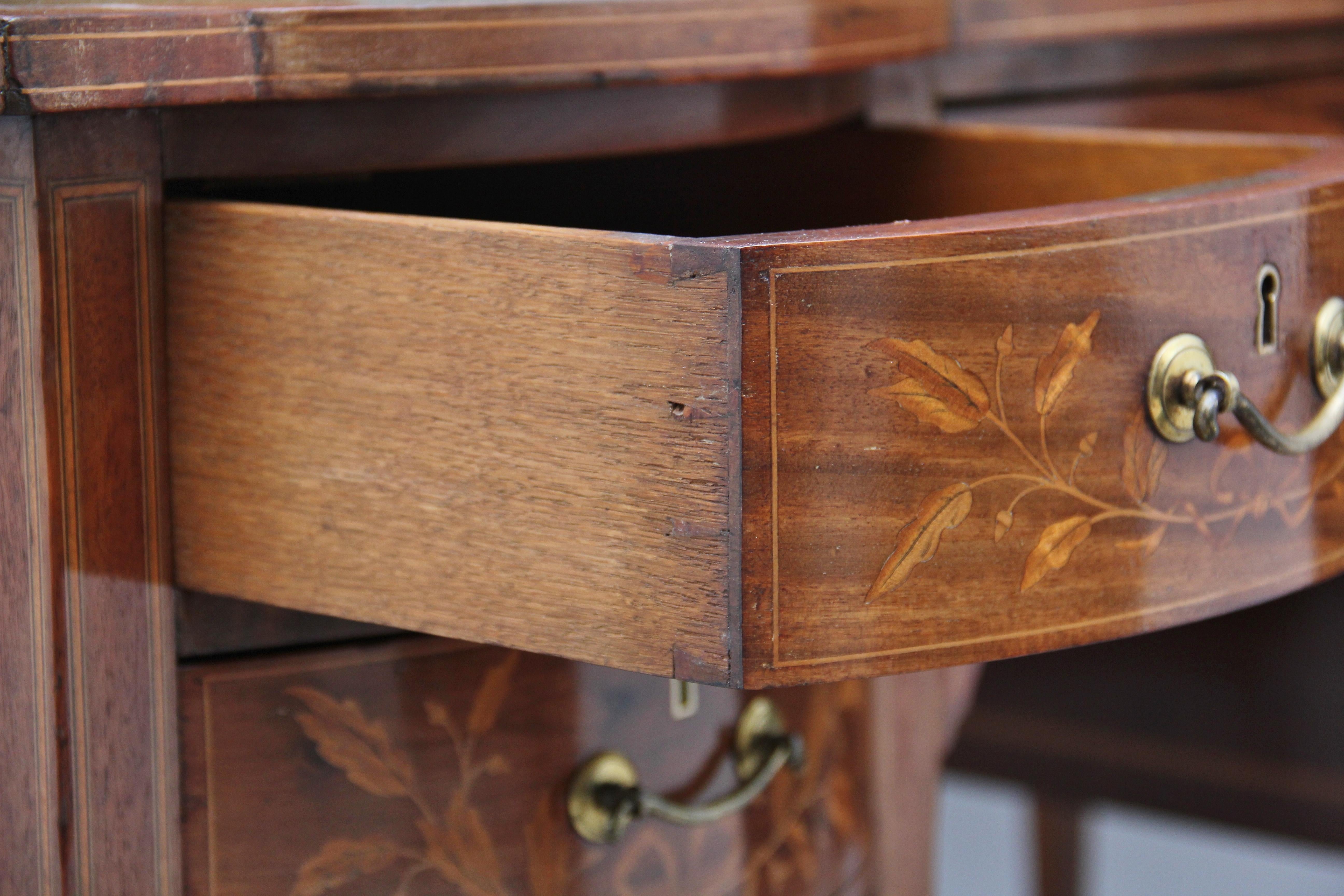 19th Century Inlaid Mahogany Desk 8