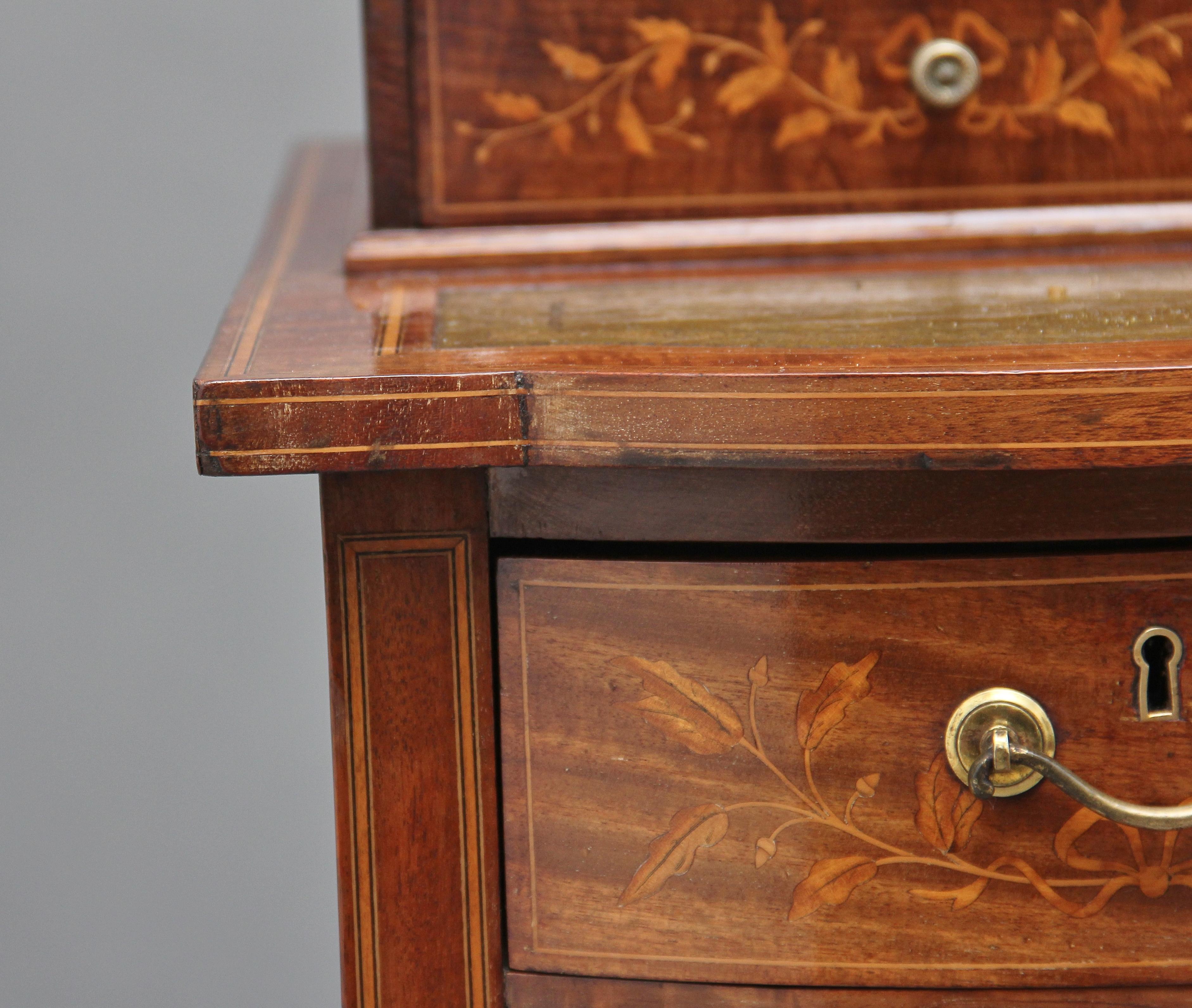 19th Century Inlaid Mahogany Desk 9