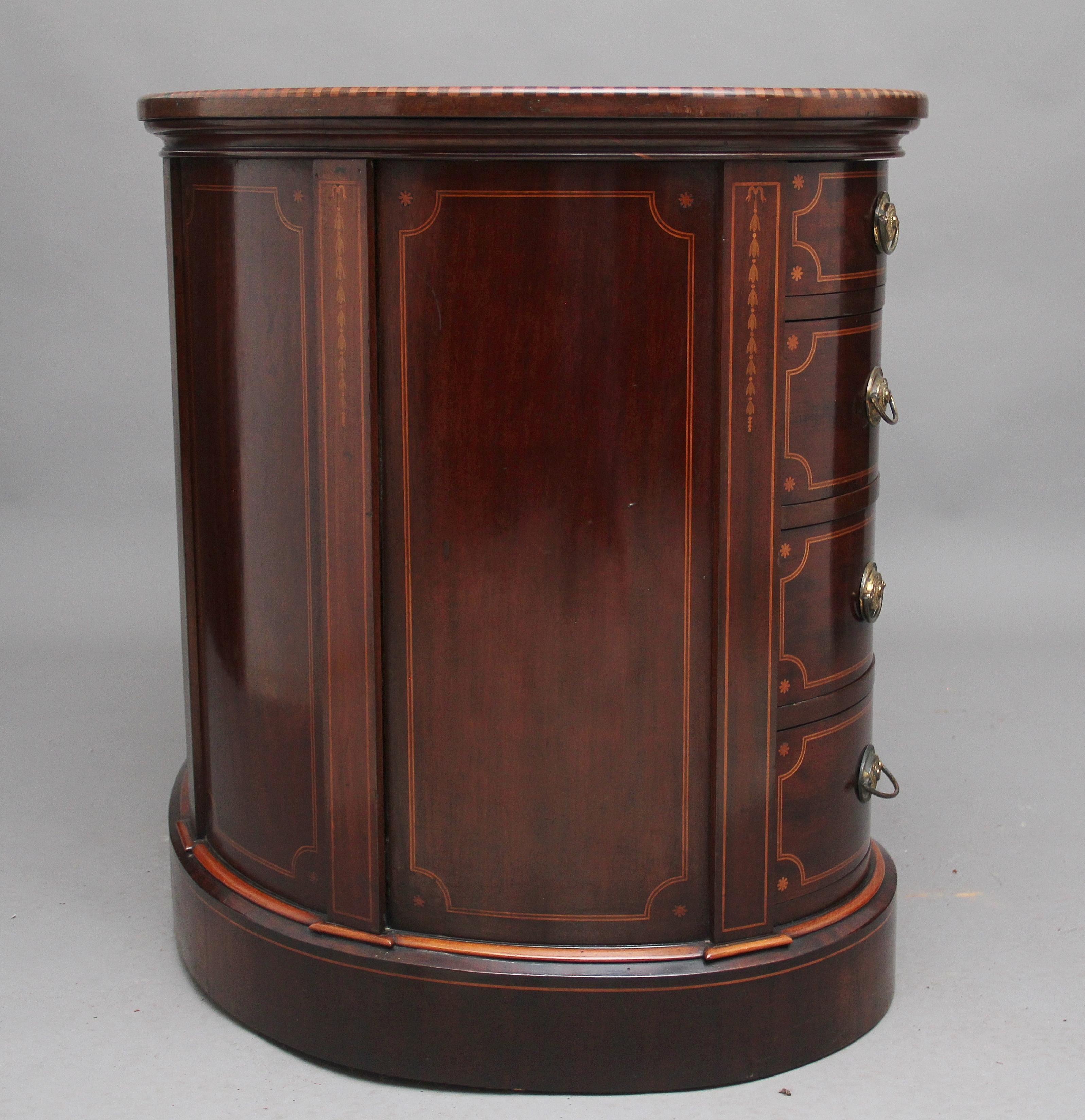19th Century Inlaid Mahogany Kidney Shaped Desk with a Wonderful Provenance 2