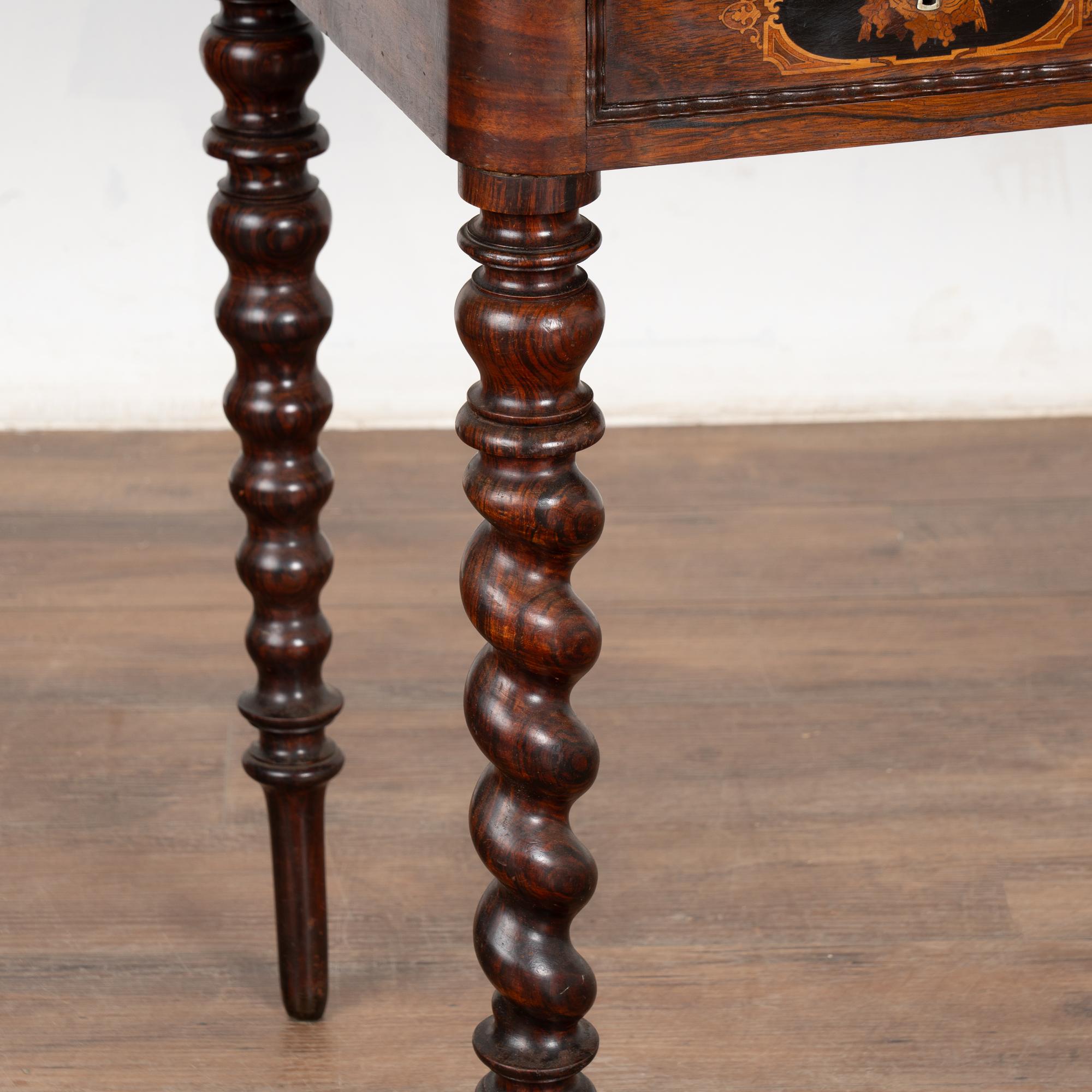 19th Century Inlaid Mahogany Ladies Writing Desk, Denmark For Sale 5