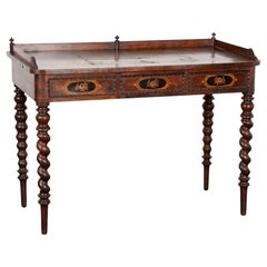 19th Century Inlaid Mahogany Ladies Writing Desk, Denmark