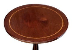 19th Century Inlaid Mahogany Tripod Table