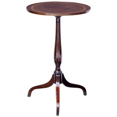 19th Century Inlaid Mahogany Tripod Table