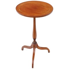 19th Century Inlaid Mahogany Wine Table Side Occasional