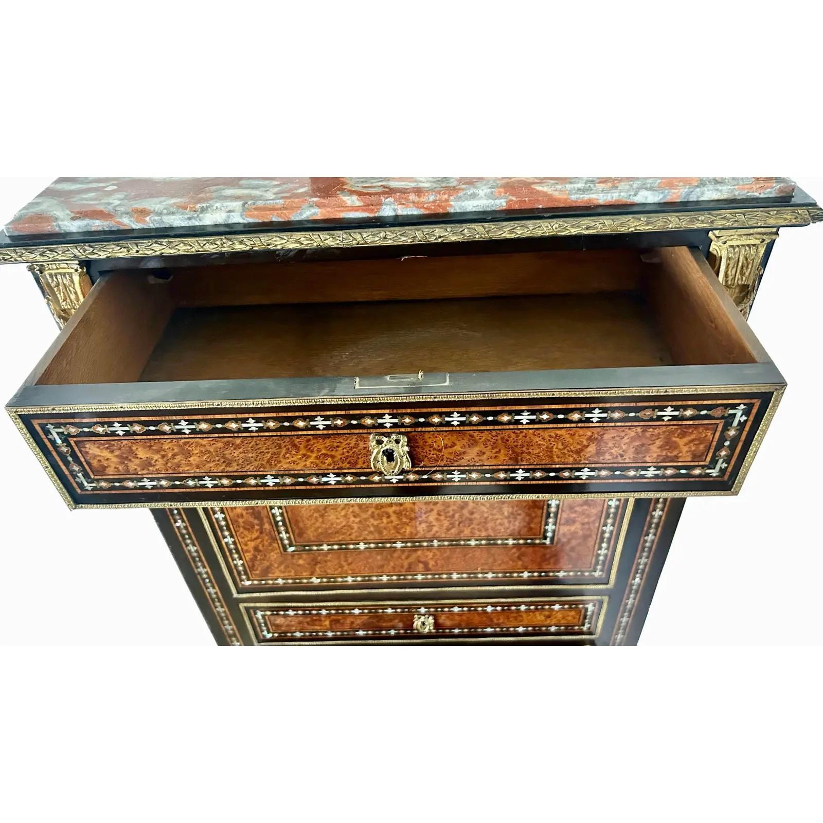 19th Century Inlaid Napoleon III Secretary Desk en vente 1