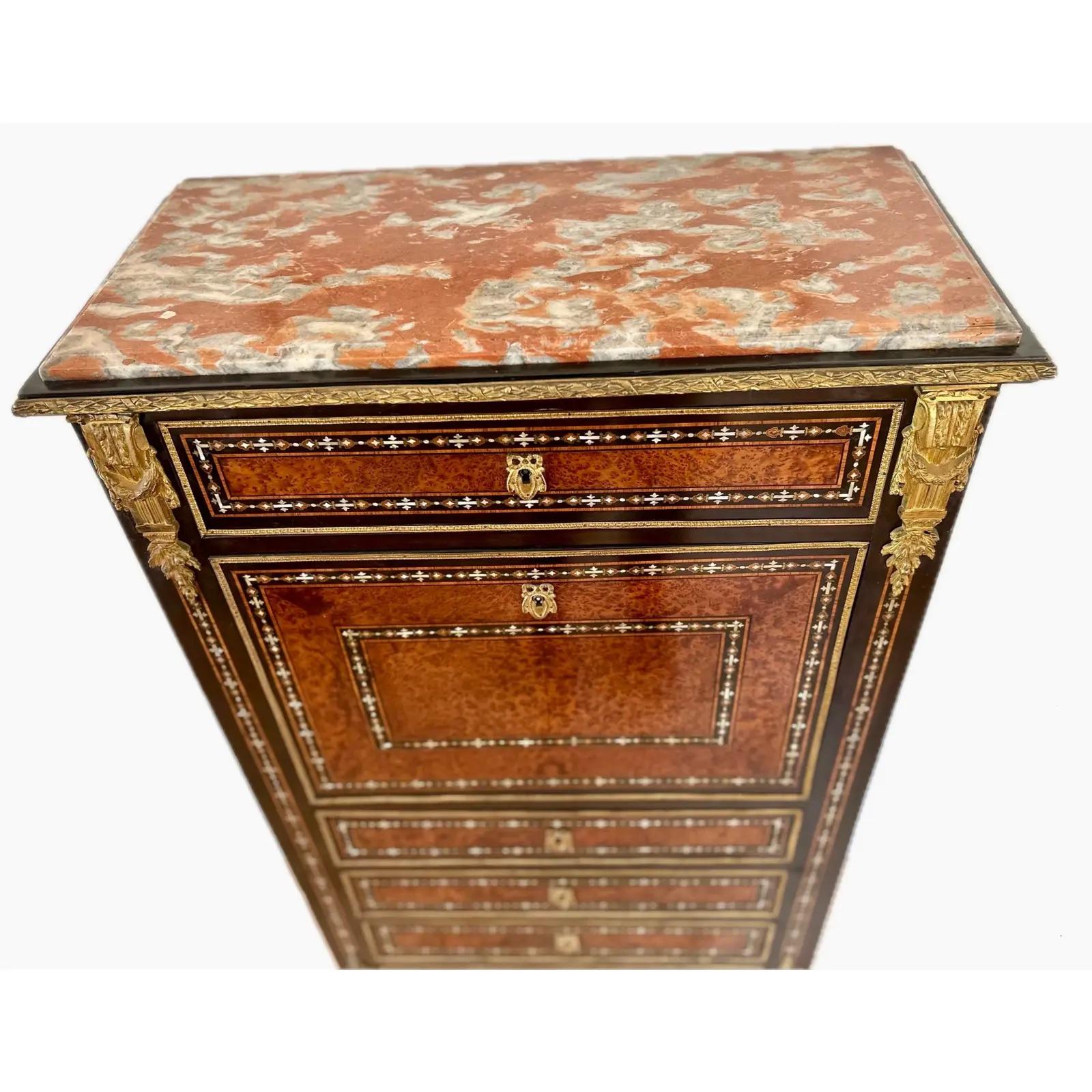 19th Century Inlaid Napoleon III Secretary Desk en vente 2