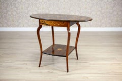 19th-Century Inlaid Rosewood Tea Table