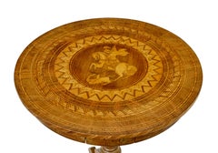 19th century inlaid round sorrento table