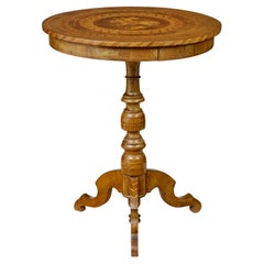 19th century inlaid round sorrento table