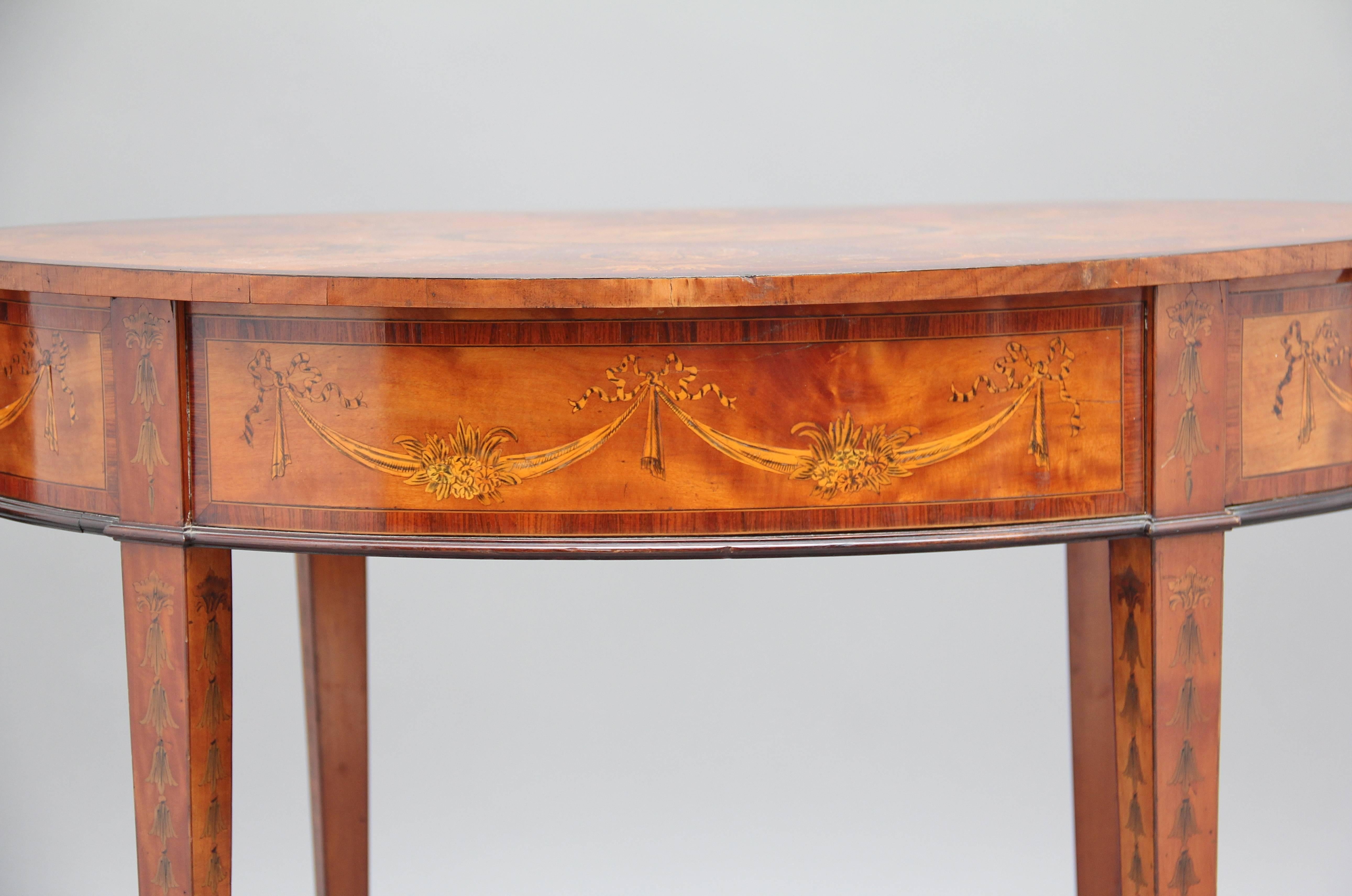 19th Century Inlaid Satinwood Centre Table 6