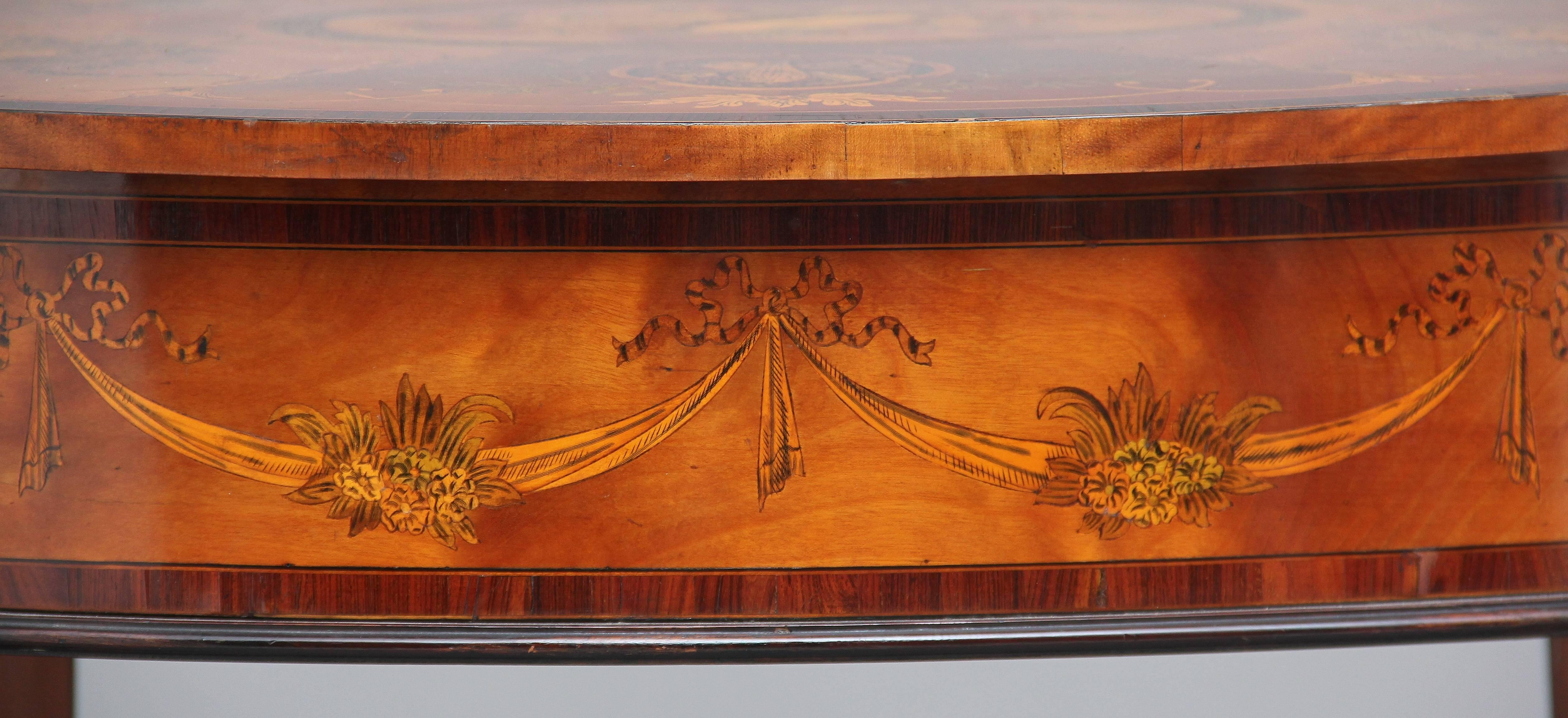 19th Century Inlaid Satinwood Centre Table 4