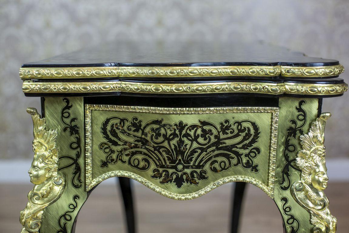 19th Century Inlaid Table in the Boulle Type For Sale 6