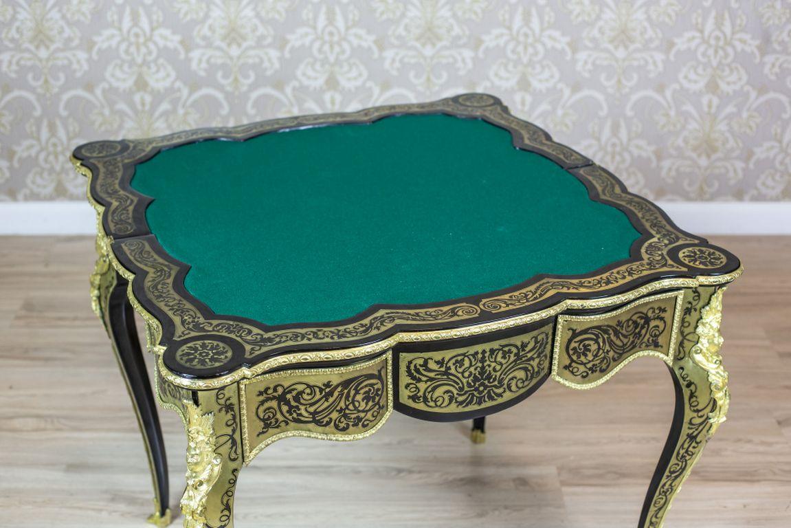 19th Century Inlaid Table in the Boulle Type For Sale 2