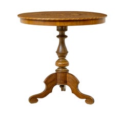 19th century inlaid walnut Sorrento table