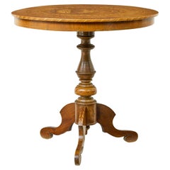 19th Century inlaid walnut sorrento table