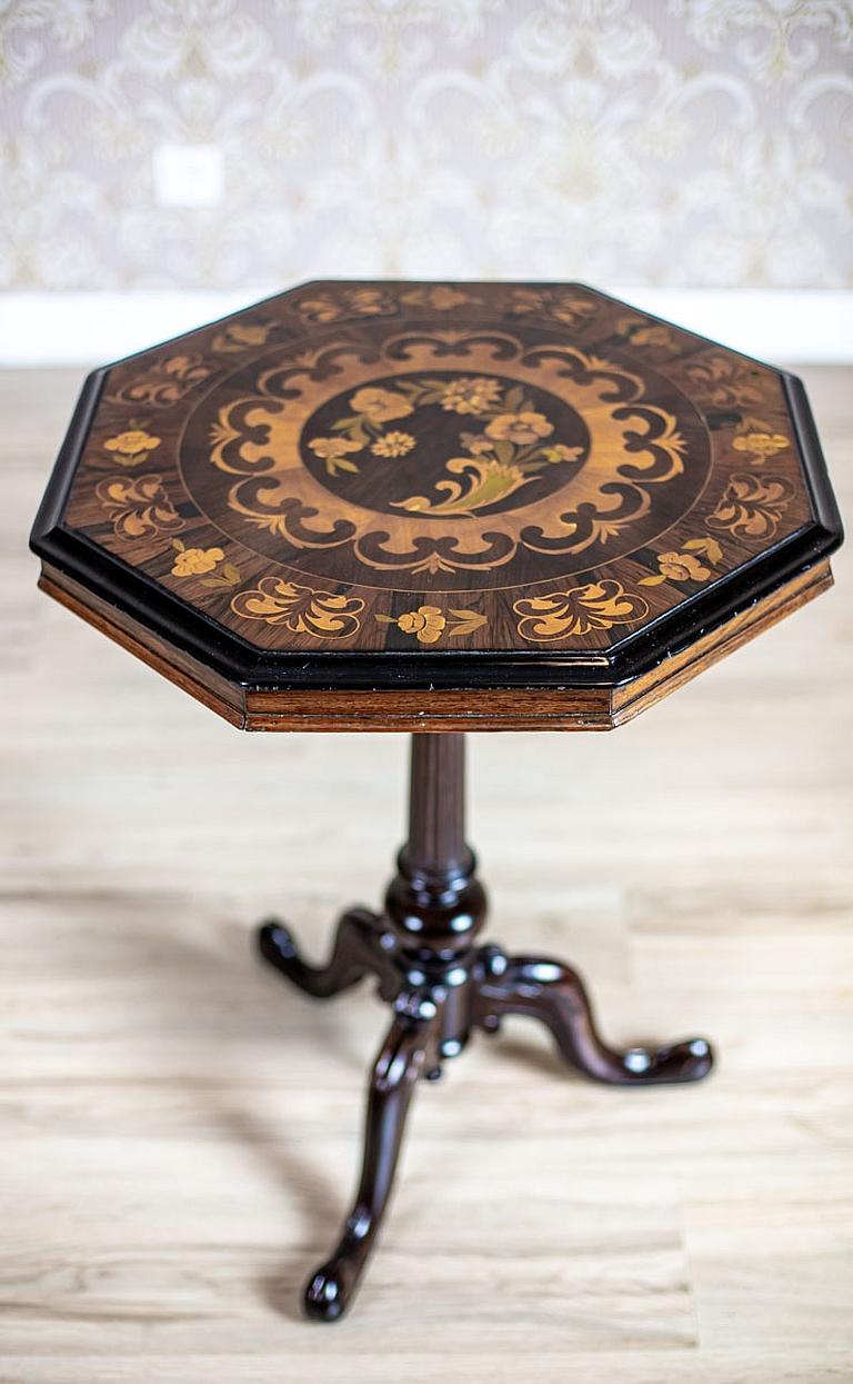 19th Century Inlaid Walnut Table 4