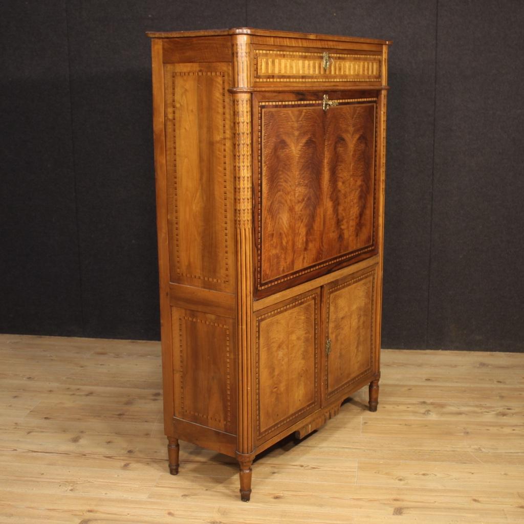 19th Century Inlaid Wood French Louis XVI Secrétaire, 1820 7