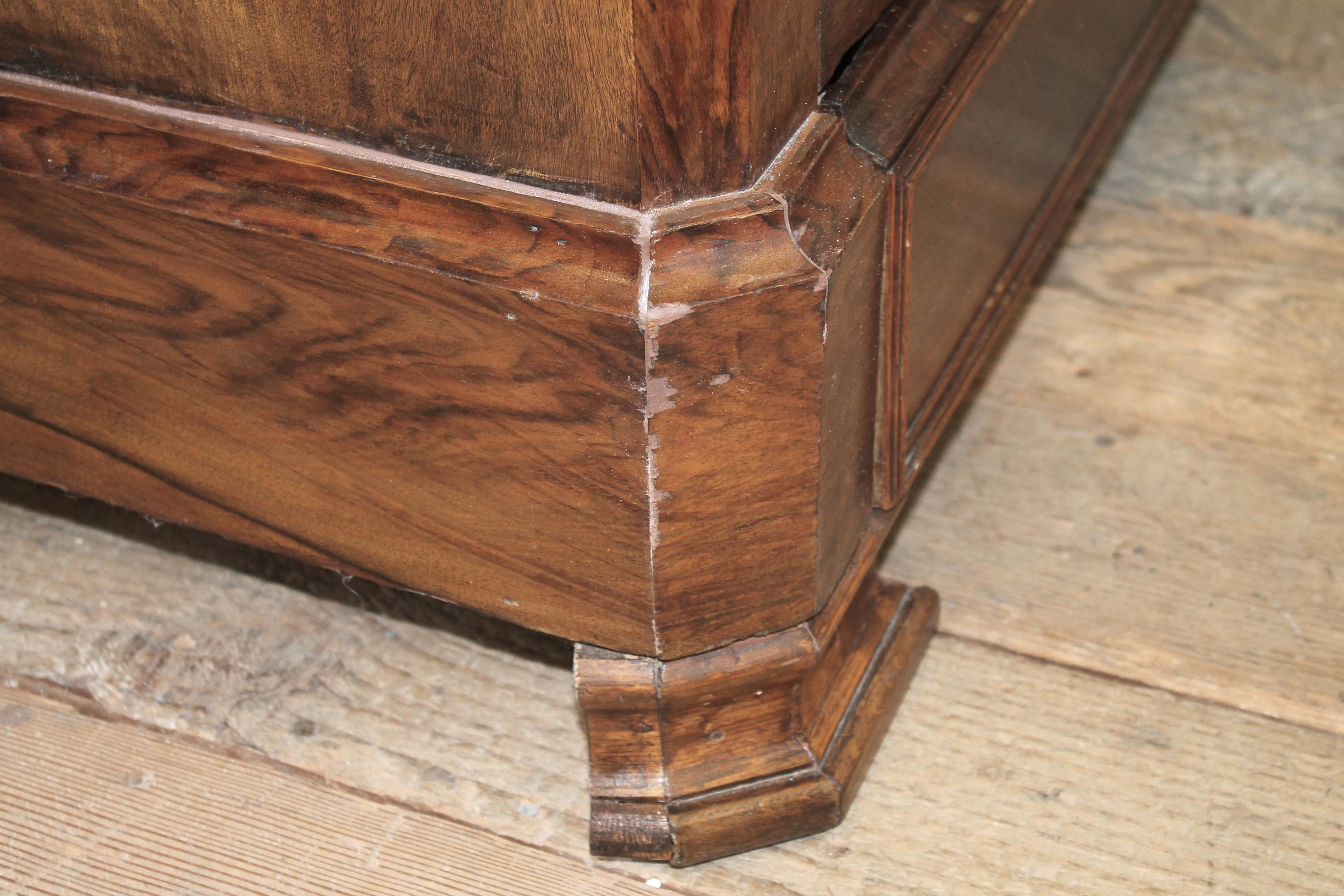 19th Century Inlay Empire Style Chest of Drawers with Marble Top 10