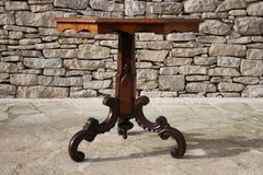 19th Century Inlay Italian Pedestal Table