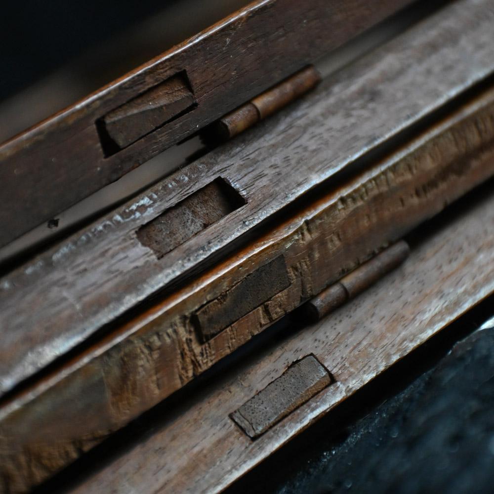 19th century inlayed Hoshiarpur occasional folding side table 5
