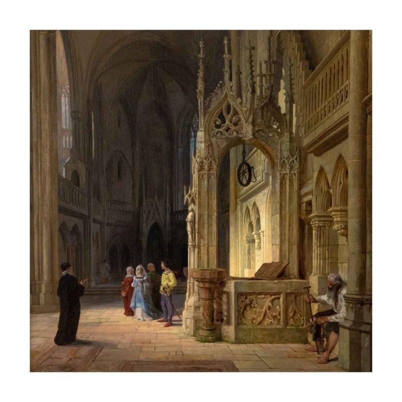 gothic church painting