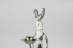 19th Century Iraqi Silver Hanukkah Lamp Menorah